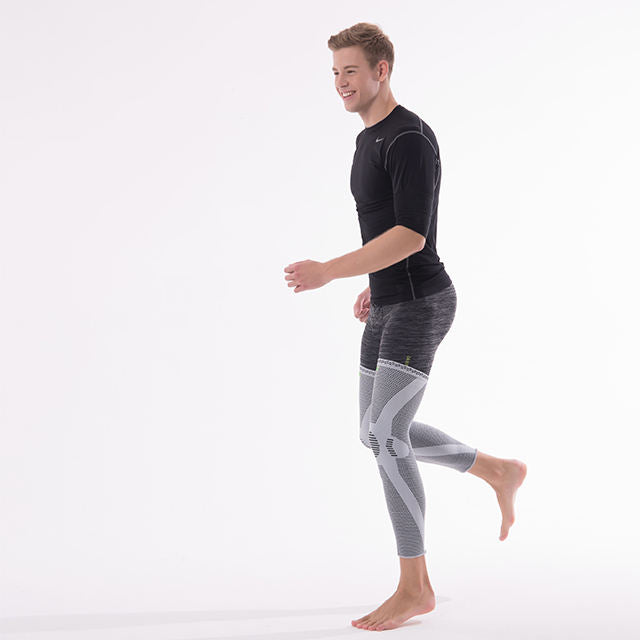 RageFrenzy Knitted Adjustable Compression Calf Knee Support Brace Leg Long Sleeve