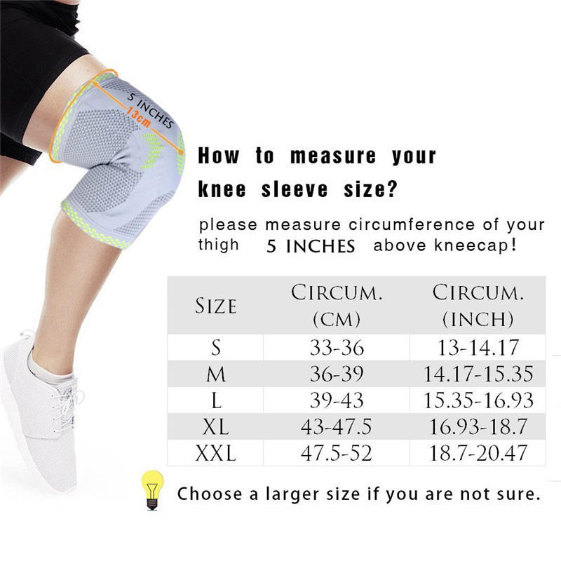 RageFrenzy Sports Knee Support with Gel Pad Adjustable Compression Knee Sleeve Brace