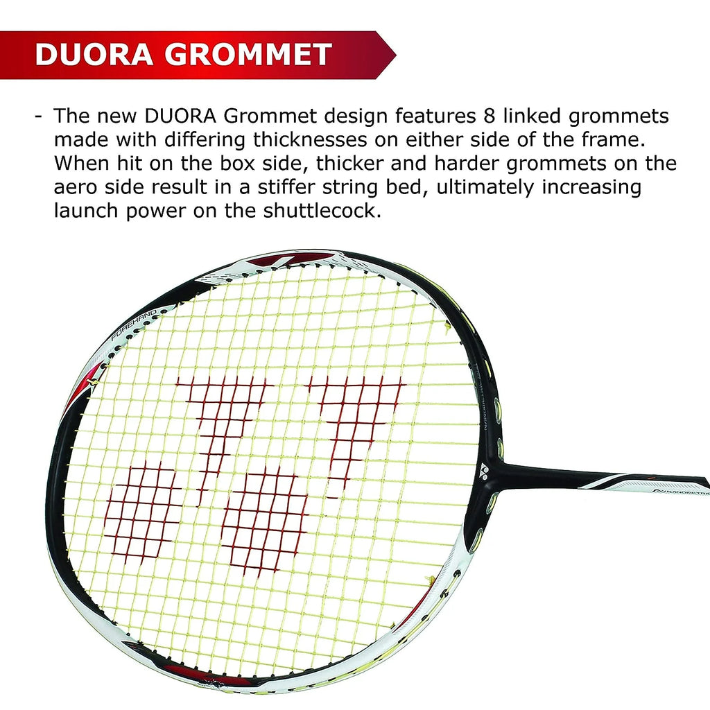 YONEX Duora Z Strike strung Badminton Racket-Pre Owned