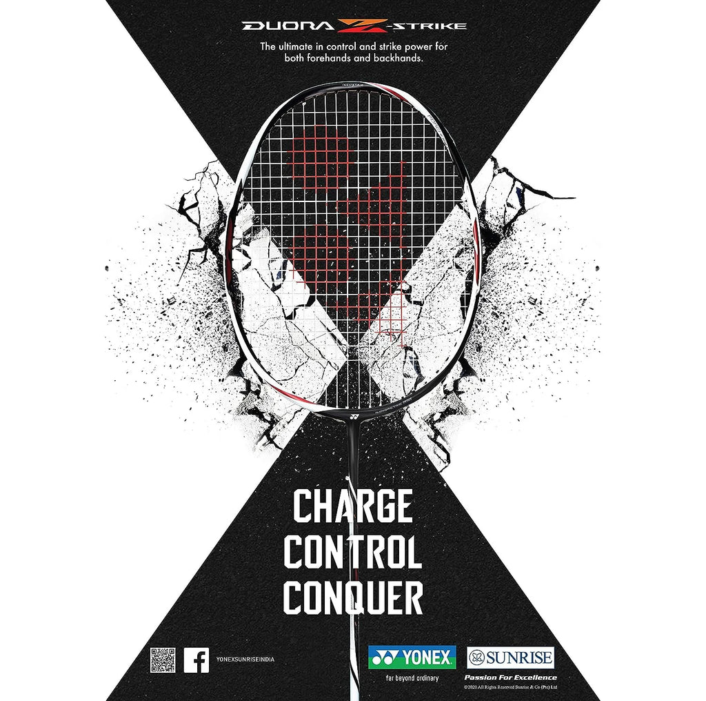 YONEX Duora Z Strike strung Badminton Racket-Pre Owned